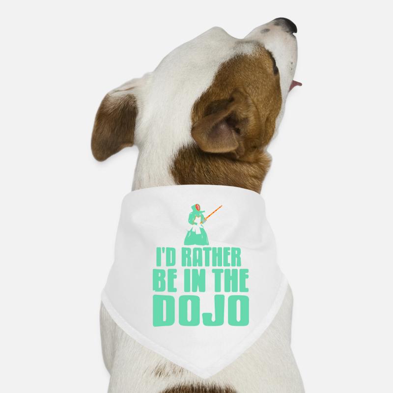 Je préfère être dans le Dojo Bandana pour chien