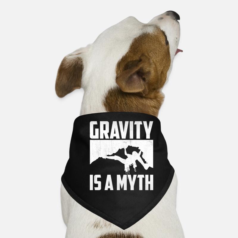Rock Climbing - Gravity Is A Myth Dog Bandana