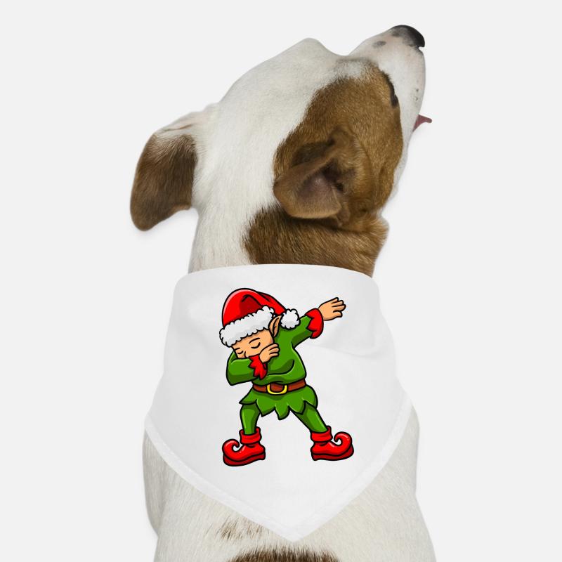 Elfe de Noël Dabbing Bandana pour chien