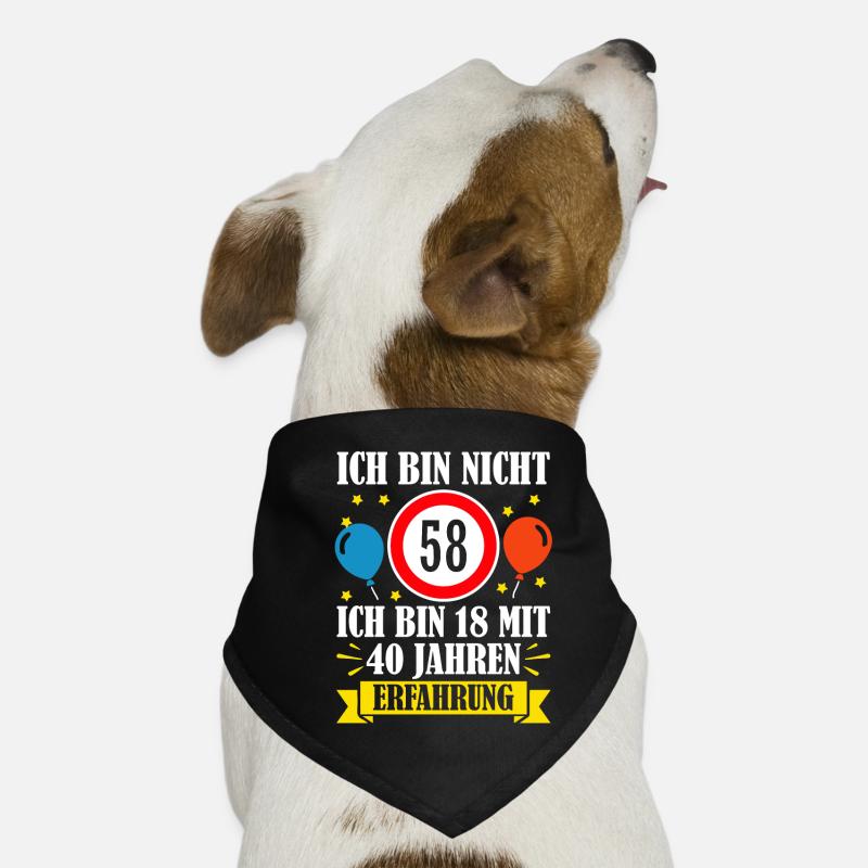 Ich Bin Nicht 58 Ich Bin 18 Mit 40 Jahren Hunde-Bandana