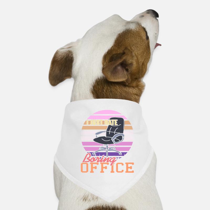 Je déteste Boring Office Bandana pour chien