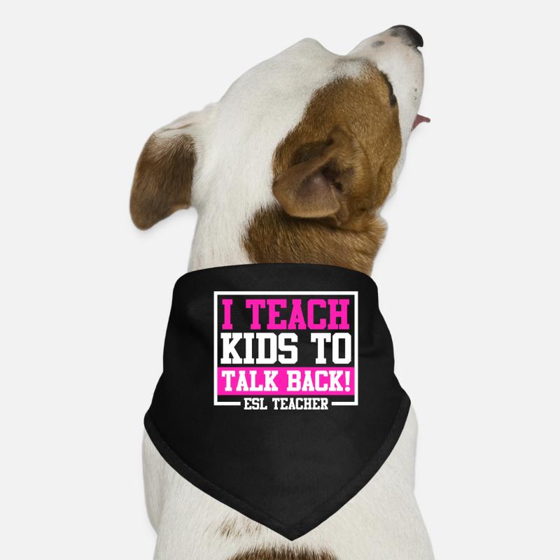 J’apprends aux enfants à contredire que je suis enseignant Bandana pour chien