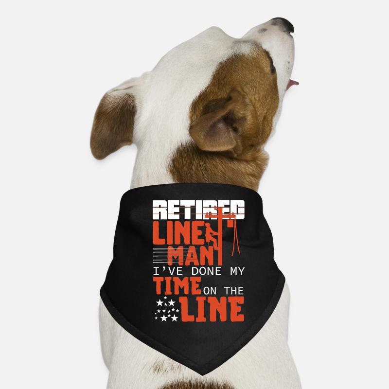 Retired Lineman Dog Bandana