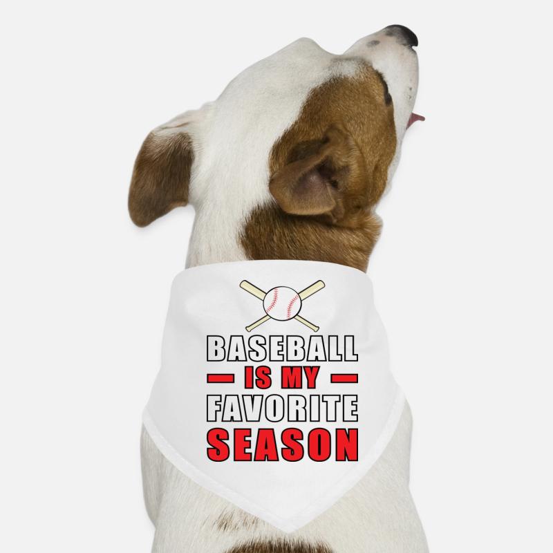 Le baseball est ma saison préférée Bandana pour chien
