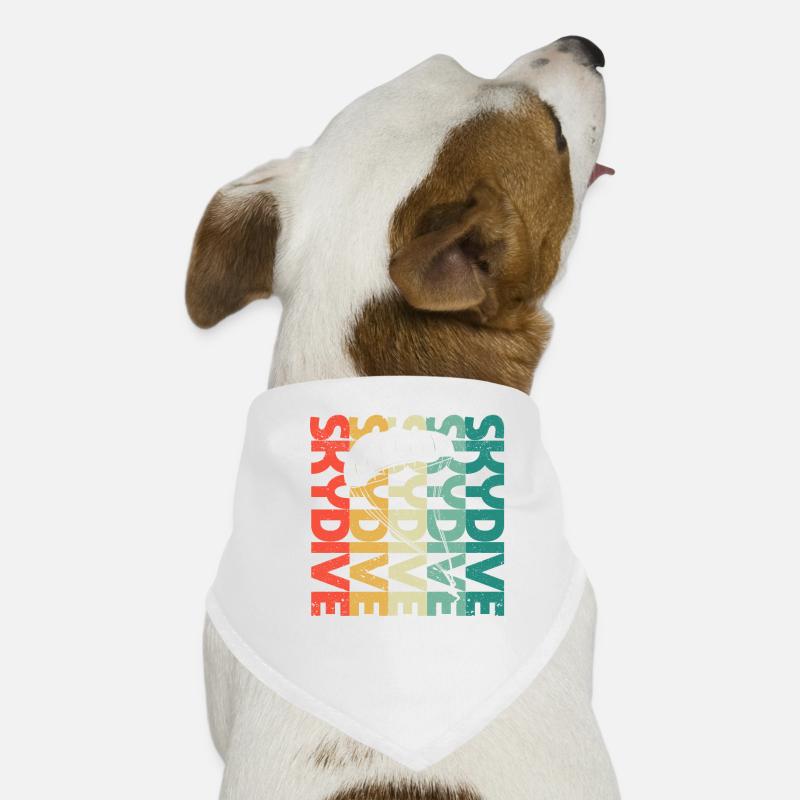 Cas d’amoureux de parachutisme drôle de parachutisme Bandana pour chien