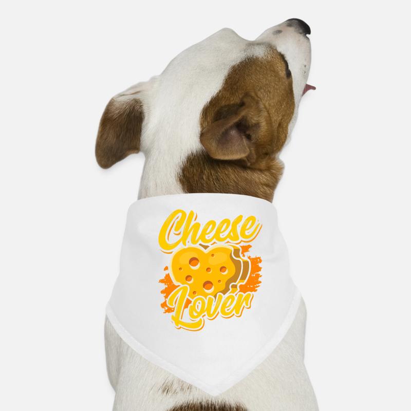 Amateurs de fromage Les amateurs de fromage adorent les dictons doux Bandana pour chien