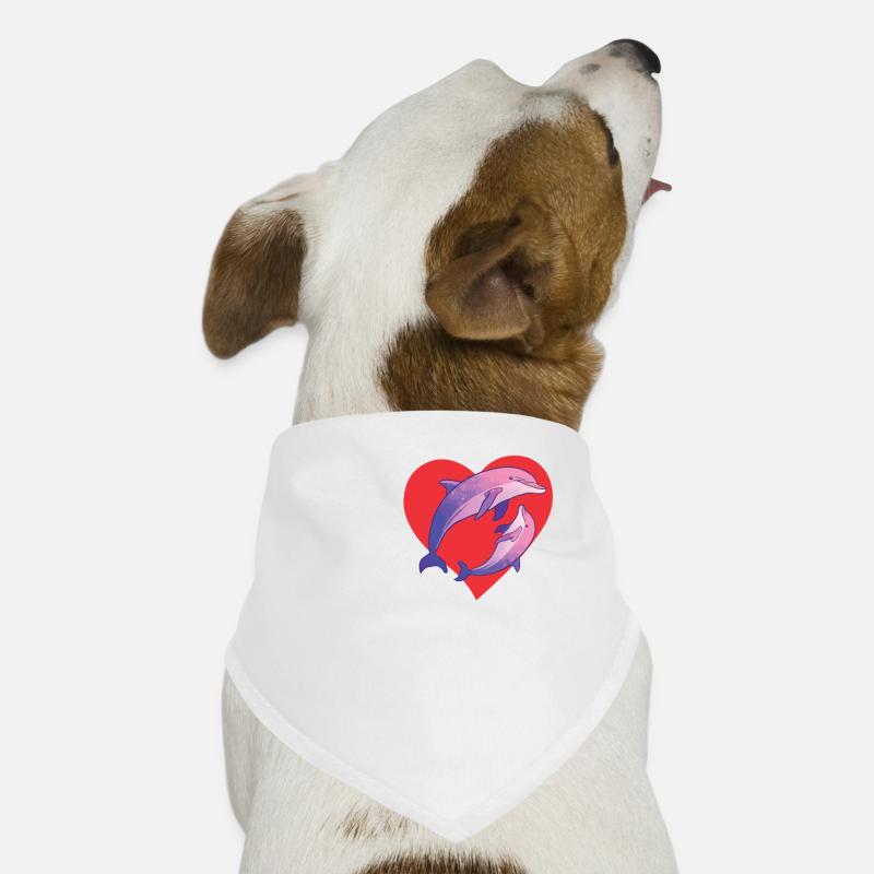 Ich Liebe Delfine Delfin Delphin Delphine Hunde-Bandana