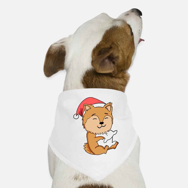 Spitz Miniature Chien Noël Sommeil Fatigué Bandana pour chien