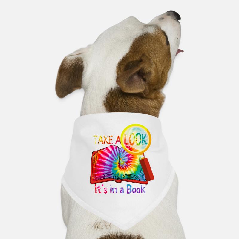 Chemise de lecture Jetez un coup d’œil C’est dans un amoureux du livre Bandana pour chien