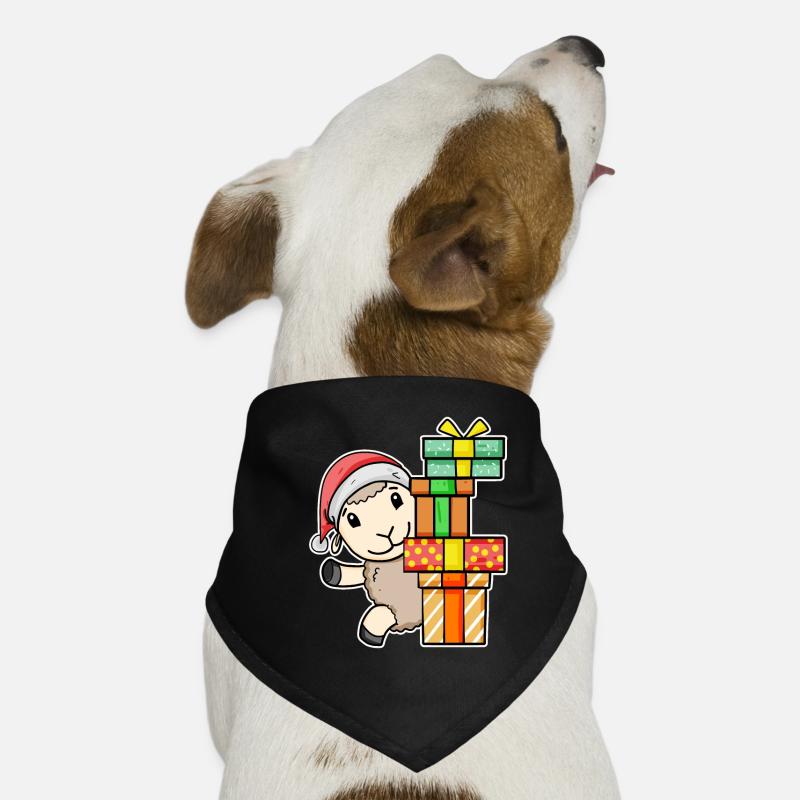Weihnachten Schaf mit Geschenke Hunde-Bandana