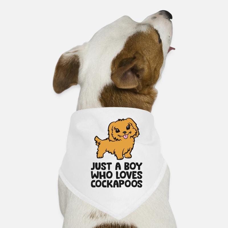 Juste un garçon qui aime les cacatoès Bandana pour chien