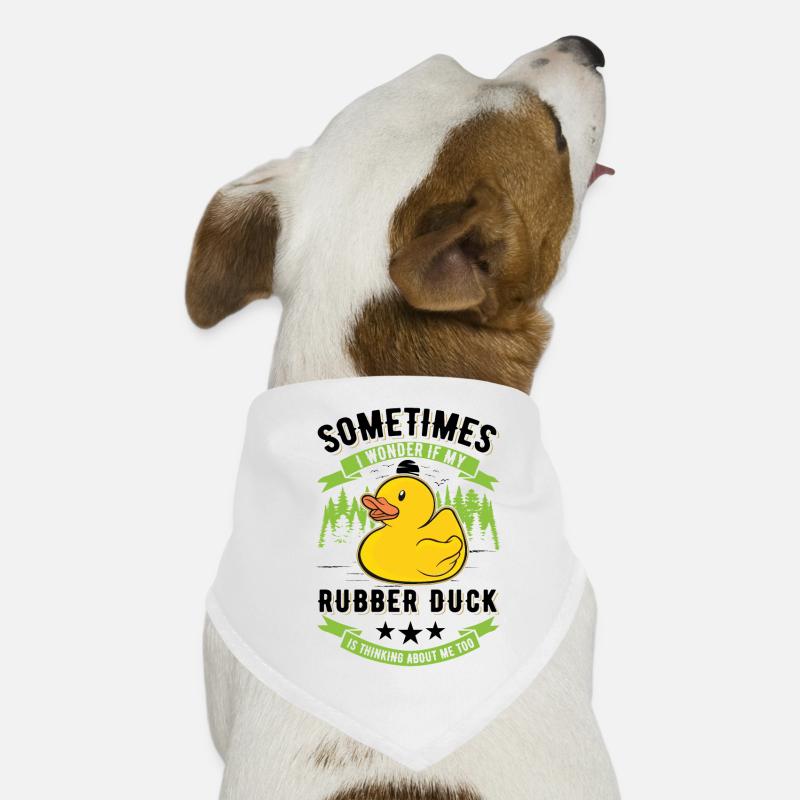 Rubber Duck Gift Squeaky Duck Bathing Duck Bandana pour chien
