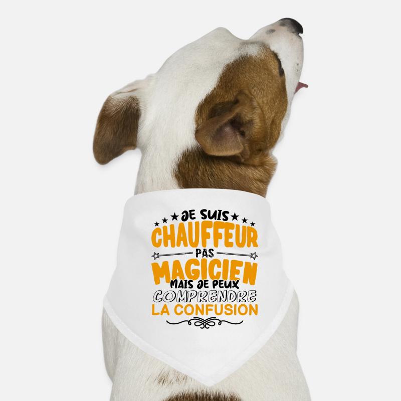 Chauffeur pas Magicien | le Meilleur Chauffeur ca Bandana pour chien
