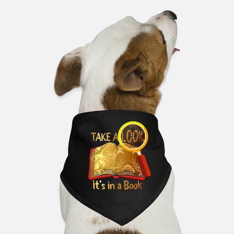 Chemise de lecture Jetez un coup d’œil C’est dans un amoureux du livre Bandana pour chien