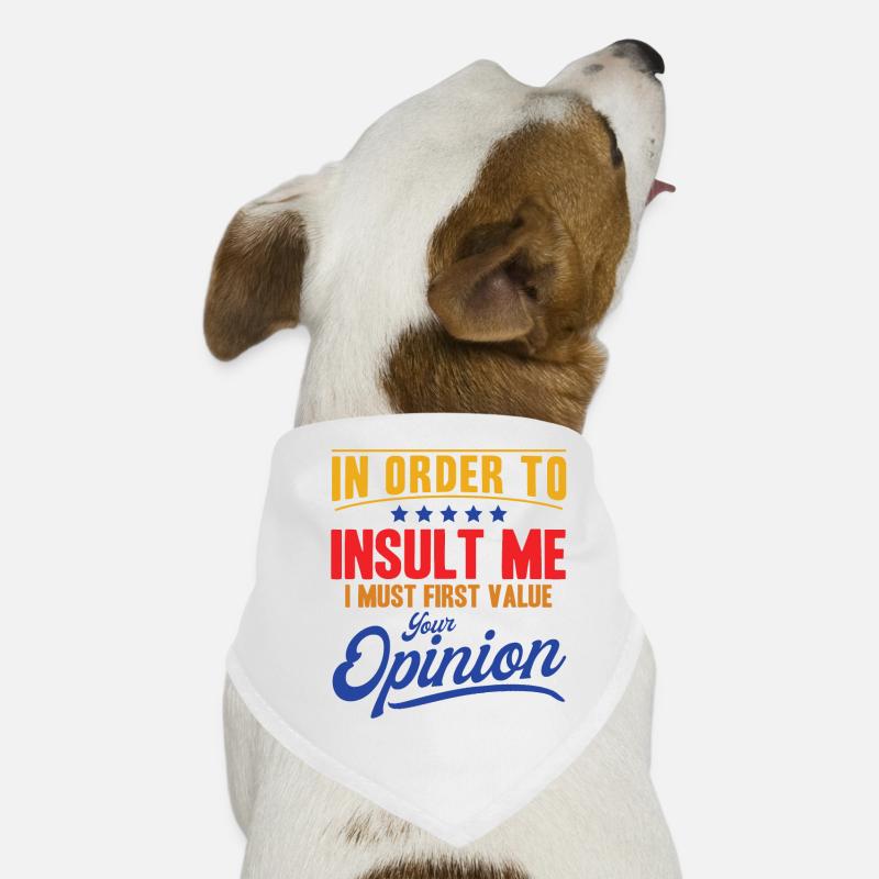 Sarkasmus Ironie Sarkastisch Geschenk Hunde-Bandana