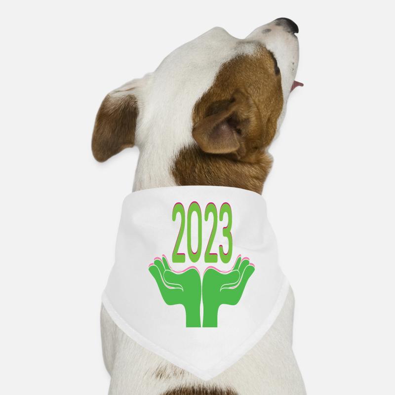 Joyeux Nouvel An 2023 Réveillon du Nouvel An Noël Bandana pour chien