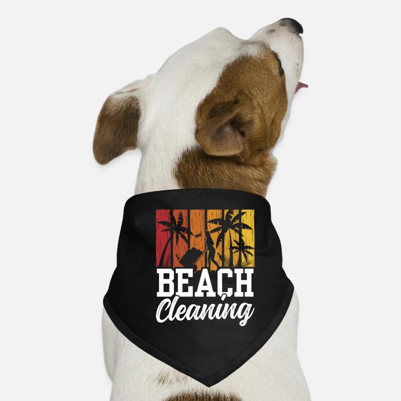 Nettoyage de plage Plages Nettoyage de plage Bandana pour chien