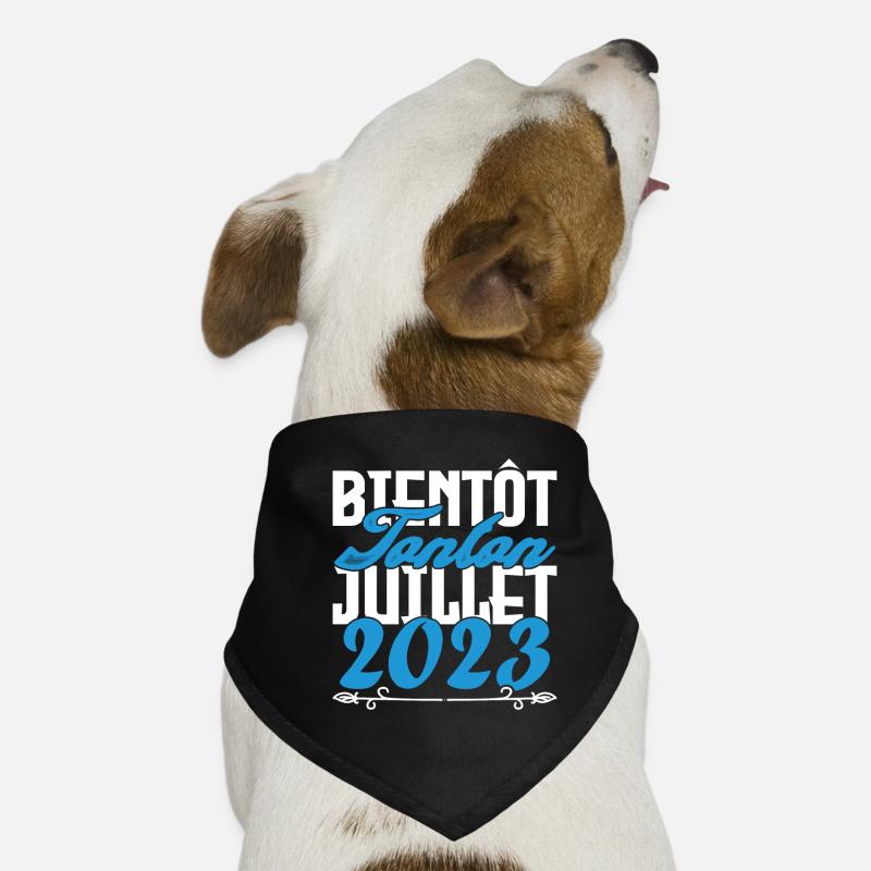 Annonce grossesse. bientôt Tonton Juillet 2023. Bandana pour chien