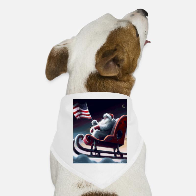 Père Noël américain avec Bandana pour chien