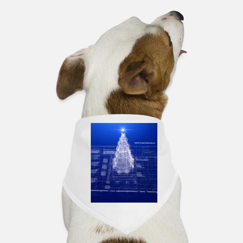 Weihnachten Weihnachtsbaum Schematic Blaupause Hunde-Bandana
