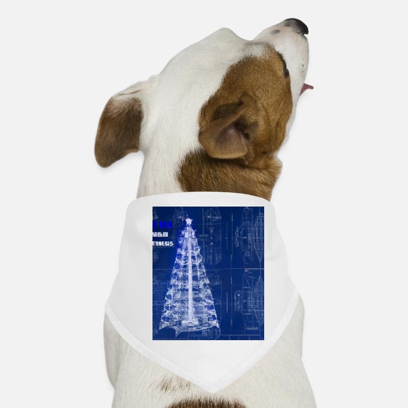 Weihnachten Weihnachtsbaum Schematic Blaupause Hunde-Bandana