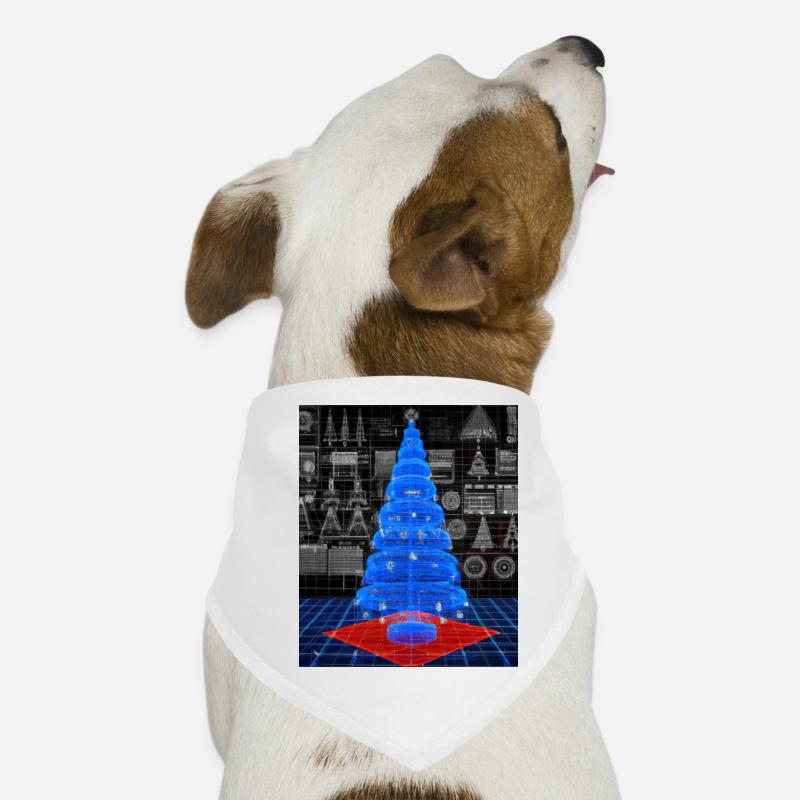 Weihnachten Weihnachtsbaum Schematic Blaupause Hunde-Bandana
