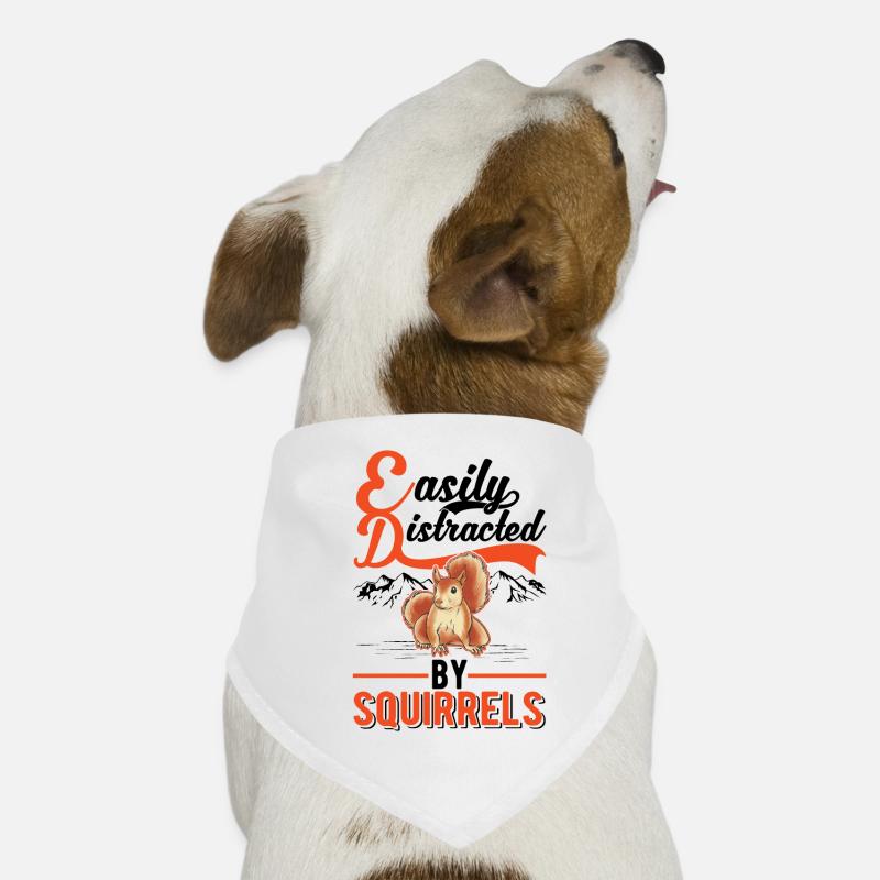 Facilement distrait par les écureuils Eichhörnchen Bandana pour chien