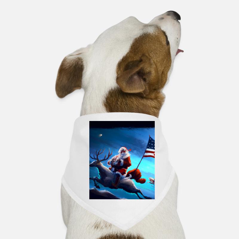 Père Noël américain avec Bandana pour chien