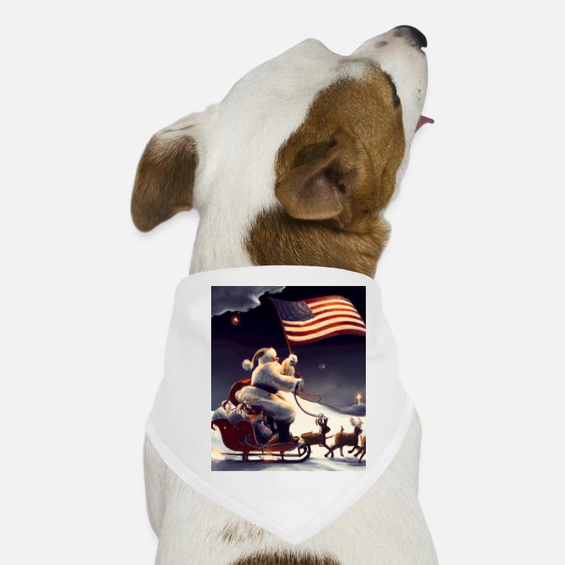 Père Noël américain avec Bandana pour chien