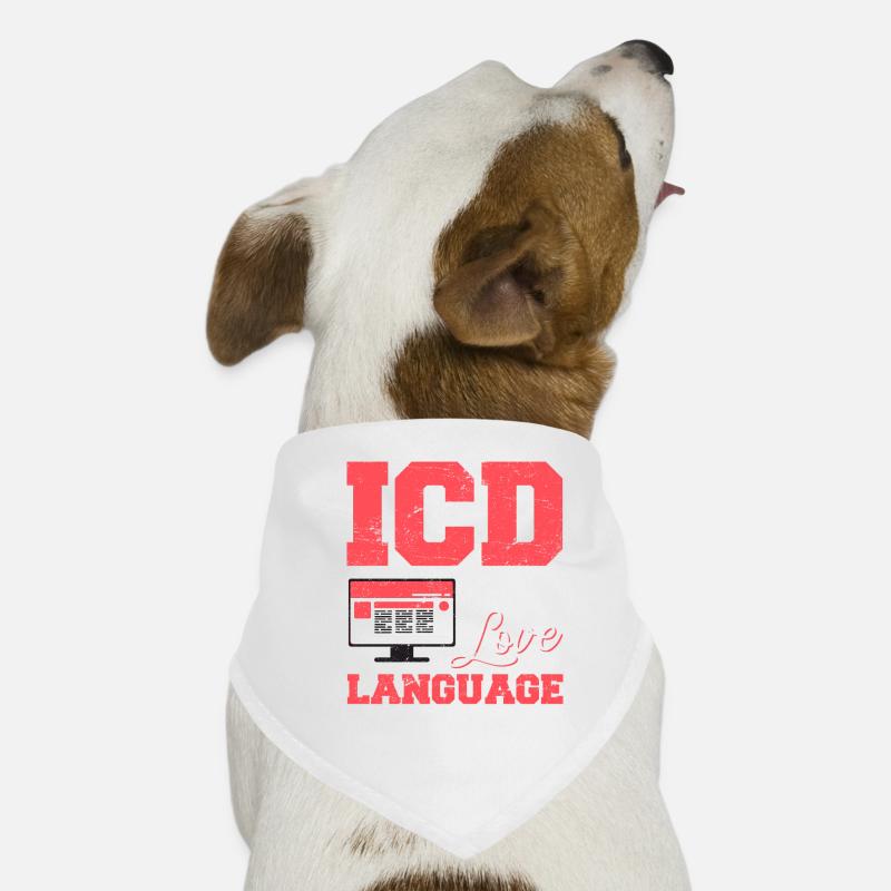 Funny Medical Coder ICD Medical Coding Medical Bil Dog Bandana
