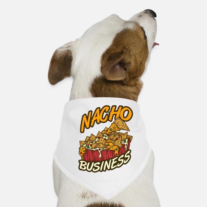 Nachos - Hunde-Bandana - Weiß