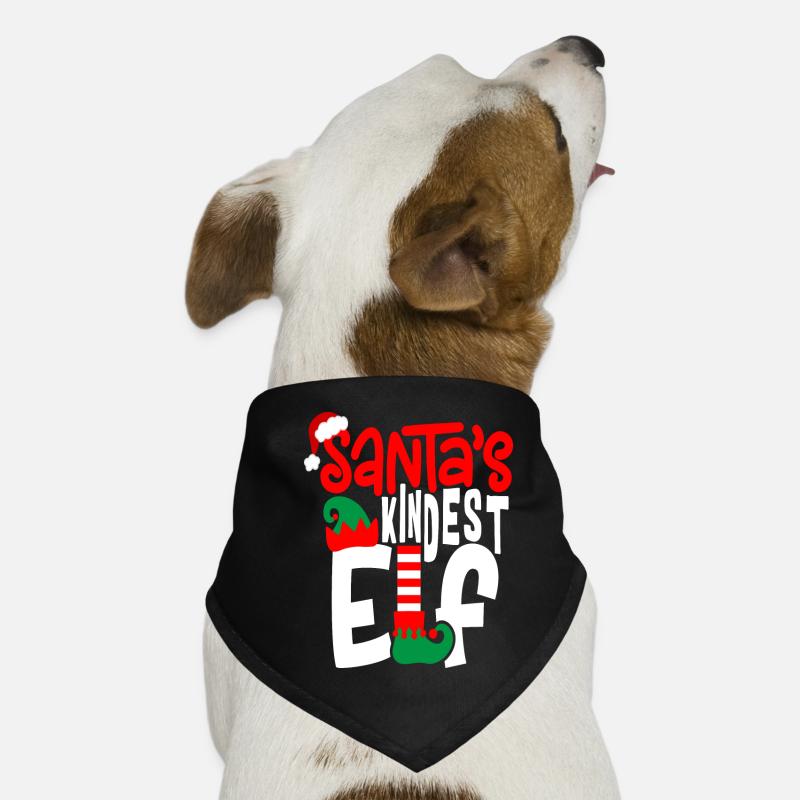 L’enfant lutin du Père Noël Bandana pour chien