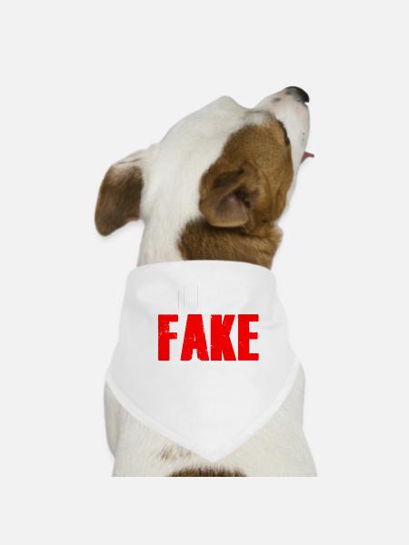 Das Sind Fake News Presserecht Pressefreiheit - Hunde-Bandana - Weiß