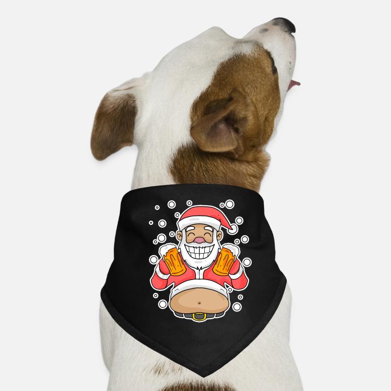 Bière adoucie Père Noël Bandana pour chien