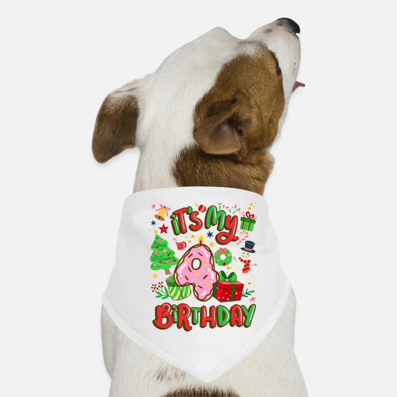 C’est mon Noël de bonhomme de neige de 4 ans Bandana pour chien
