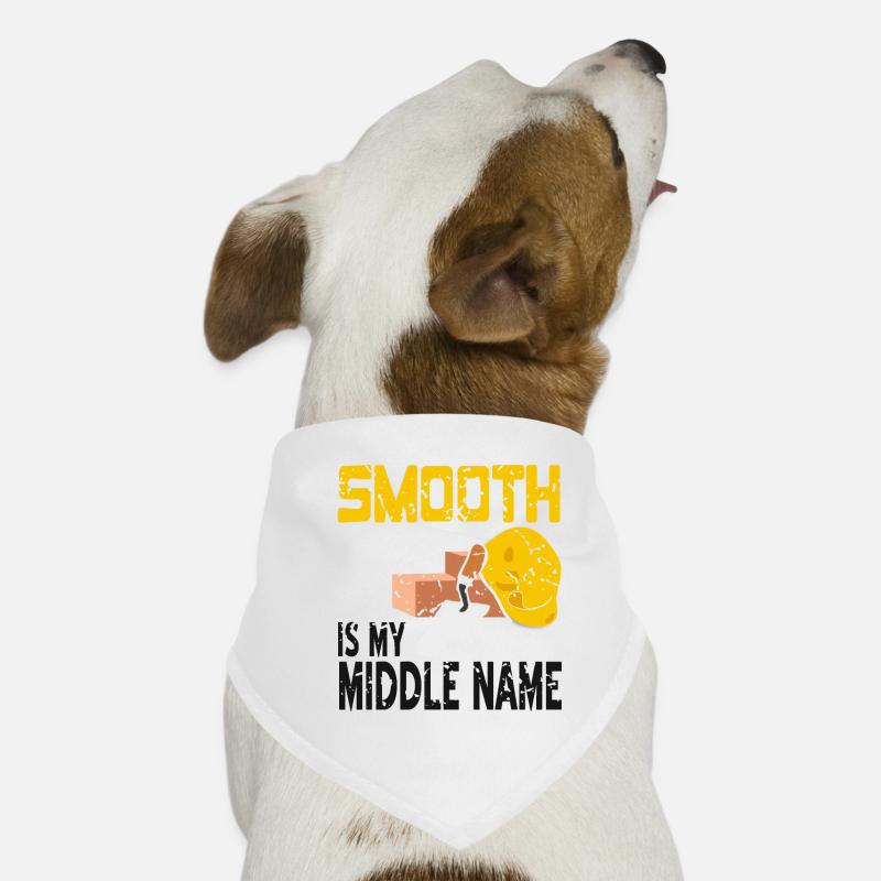 Conception de construction en béton pour les travailleurs de la construction et les chantiers de construction - Bandana pour chien - blanc