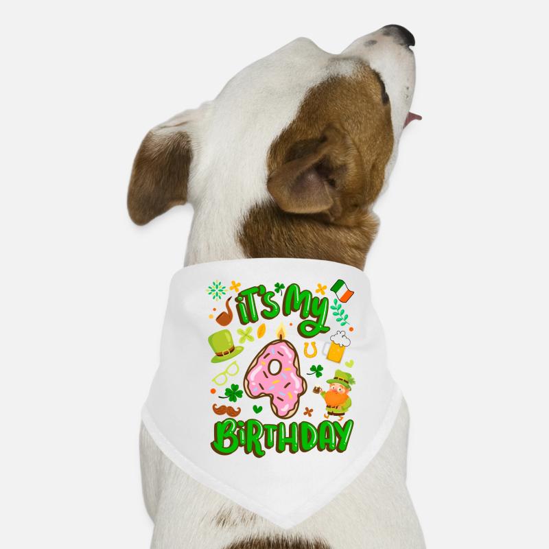 Es Ist Mein 4 Geburtstag Urlaub Donut St. Hunde-Bandana