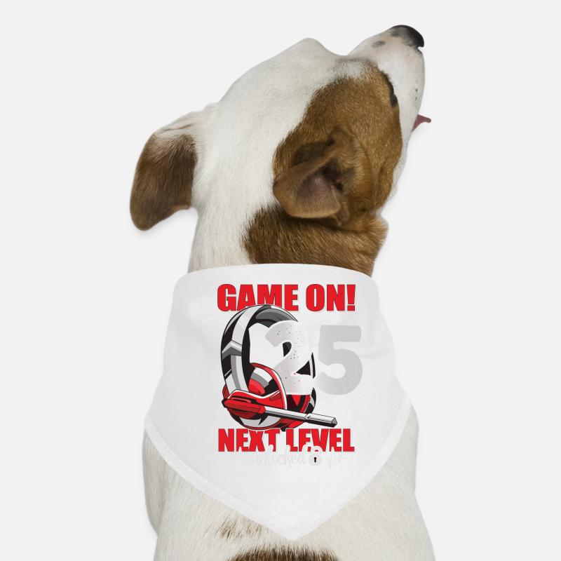 Next Level débloqué 25th Birthday Men’s Gaming Bandana pour chien