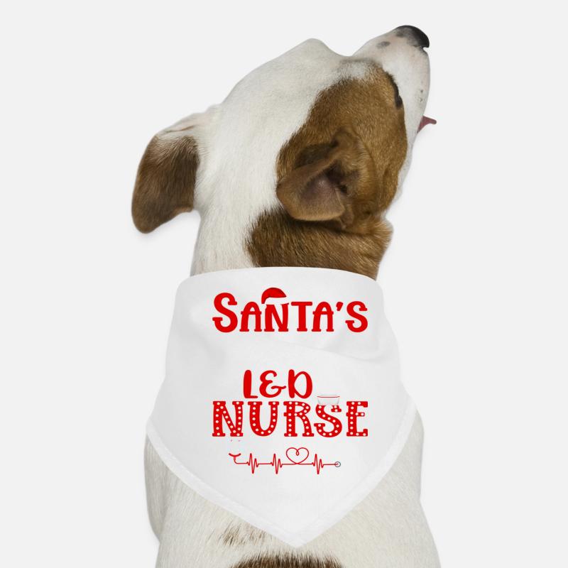 L’infirmière L&D préférée du Père Noël Bandana pour chien