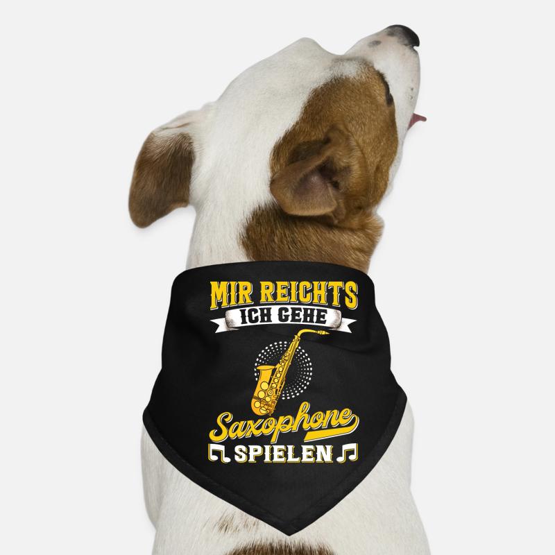 Saxophon. Hunde-Bandana
