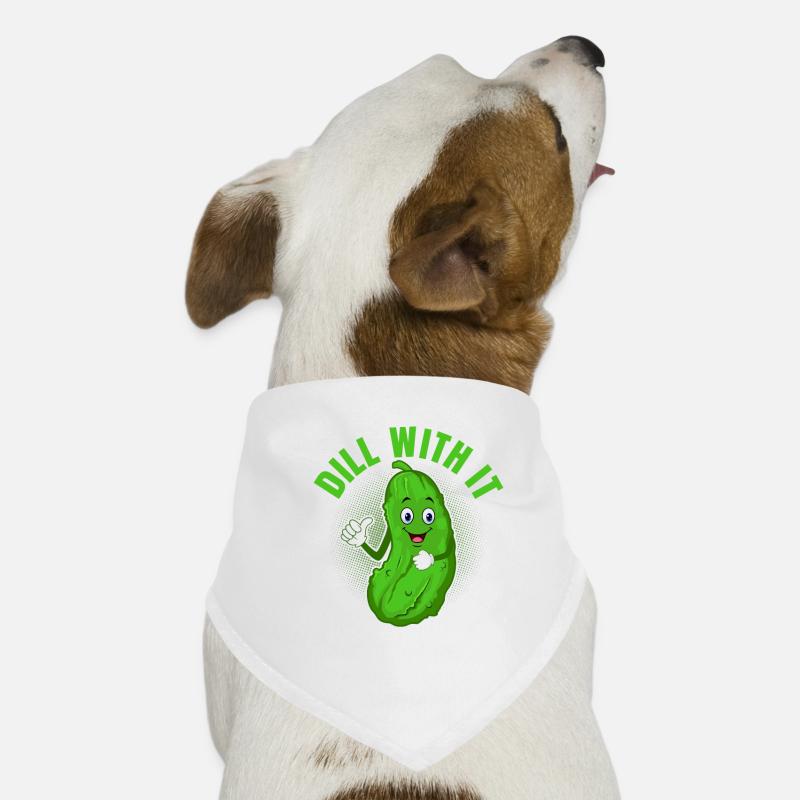 Aneth avec concombre cornichon Bandana pour chien