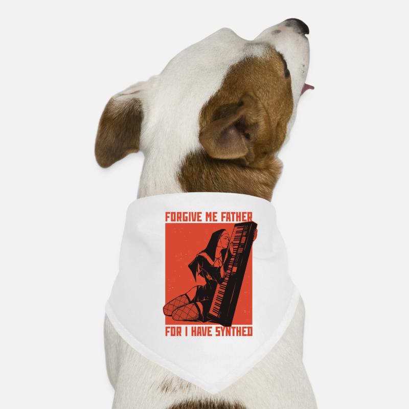 Synth Techno Musik Funny Synthesizer Hunde-Bandana