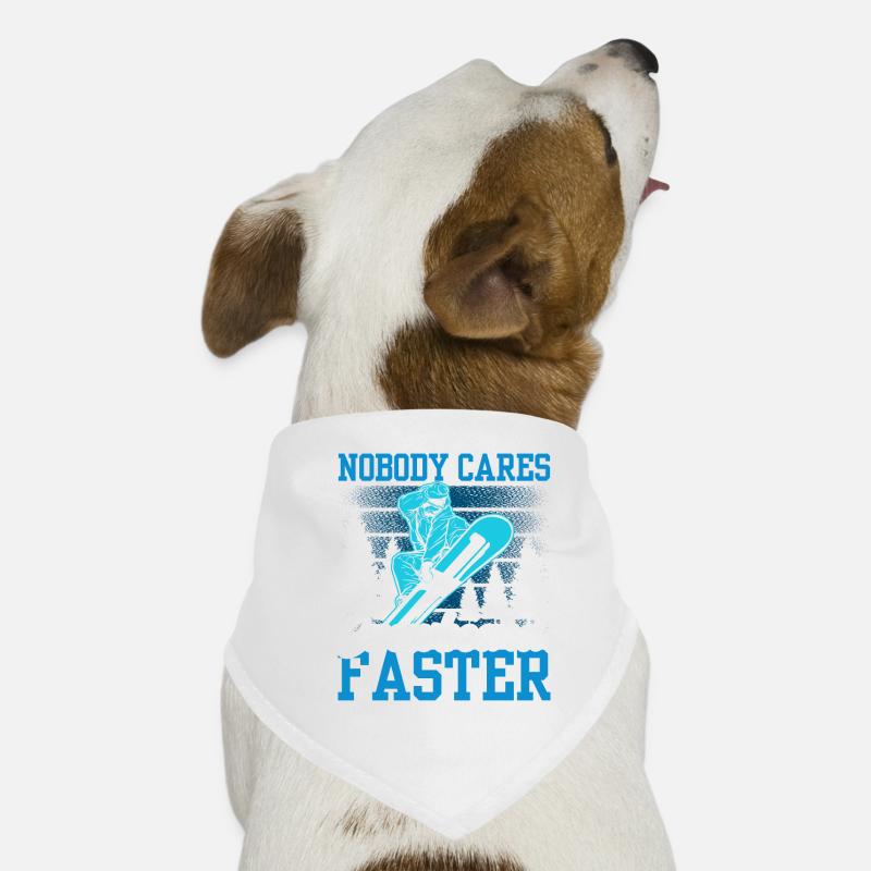 No one cares snowboard fast team Dog Bandana