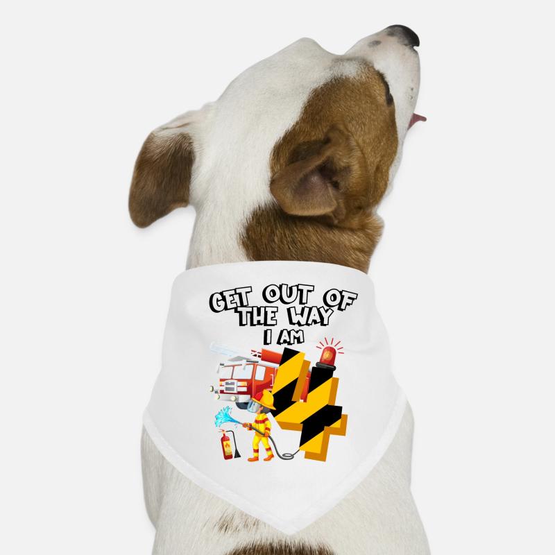 Pompiers pompiers J’ai 4 ans Bandana pour chien