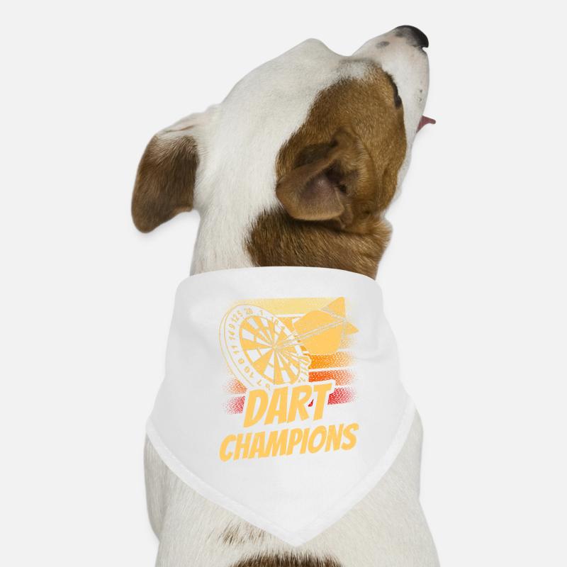 Champions de fléchettes Club de fléchettes Équipe de fléchettes Bandana pour chien