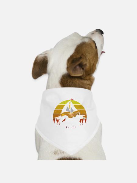 Nobody Cares Sail Faster Niemand Interessiert Es - Dog Bandana - white