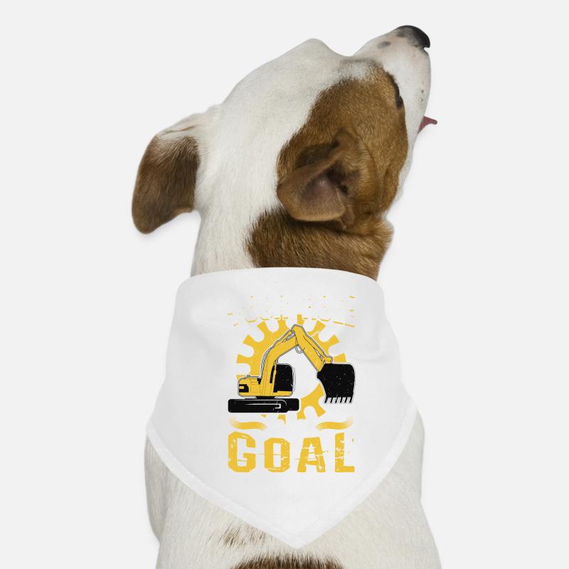 Votre trou est mon objectif - Opérateur de pelle Bandana pour chien