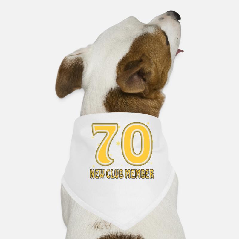 GEBURTSTAG 70 Hunde-Bandana