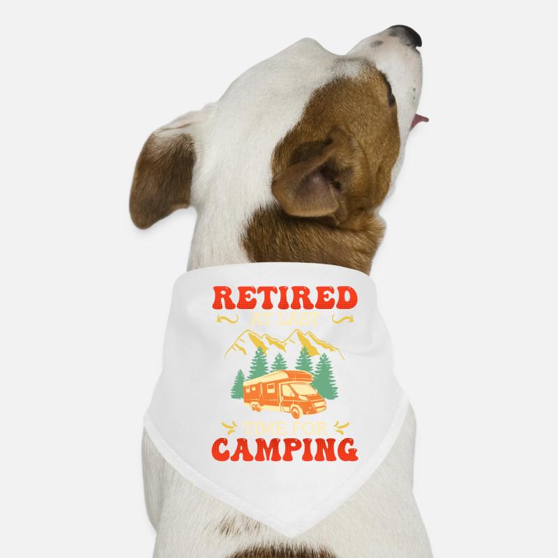 La retraite enfin l’heure du camping Bandana pour chien