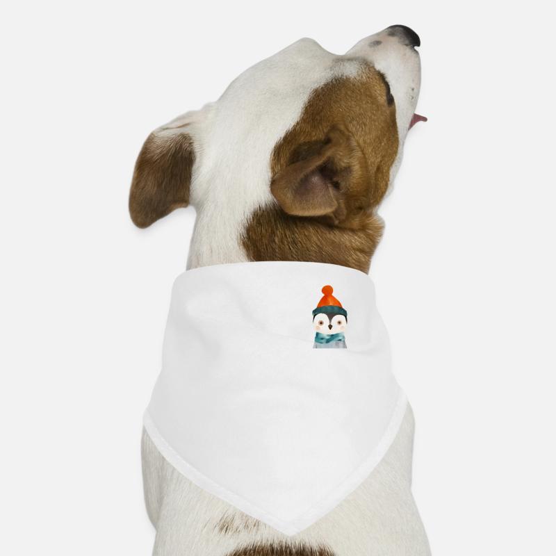 Cute Penguin Chest Pocket Dog Bandana